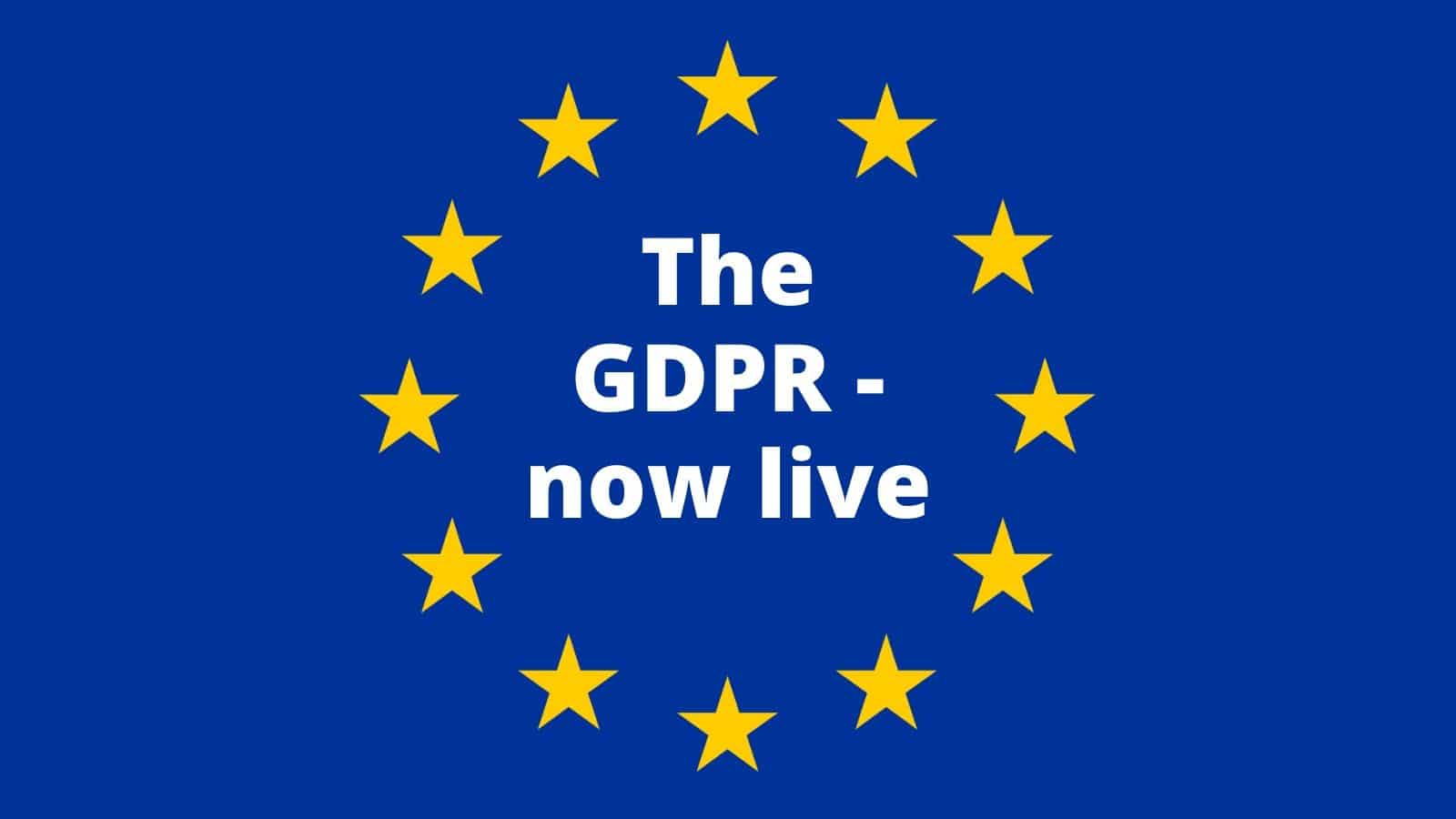 GDPR now live