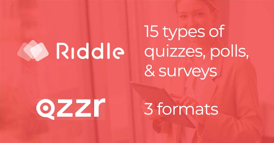 quiz maker comparison - qzzr Riddle quiz formats