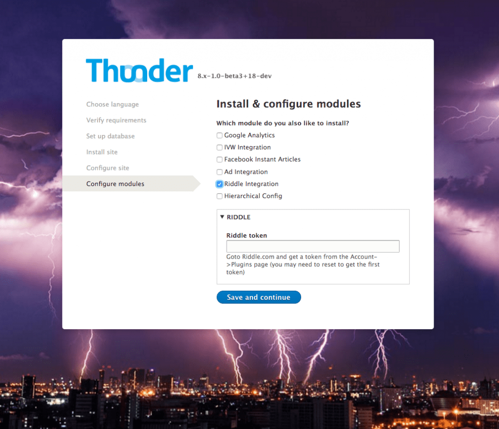 Thunder CMS Drupal quiz maker