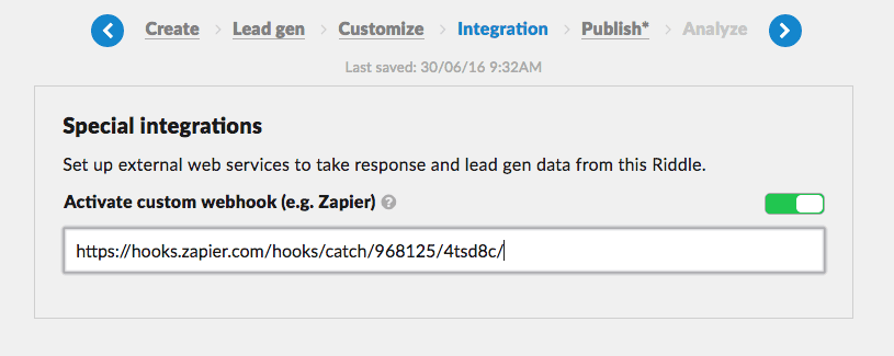 Zapier email collection with Riddle’s quiz builder Zapier email collection