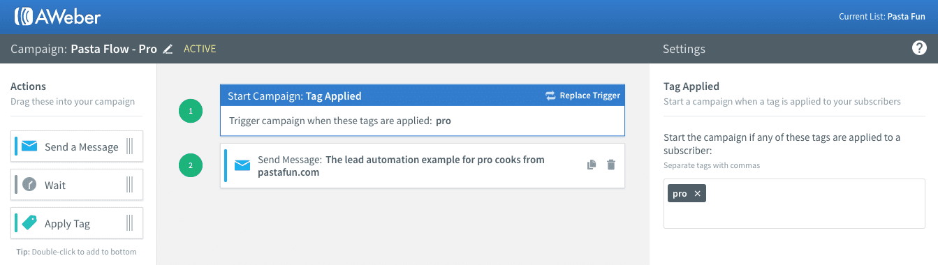 aweber-campaign-setup AWeber Campaigns based on Tags