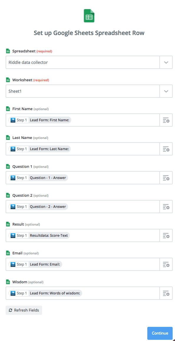 Riddle Zapier app