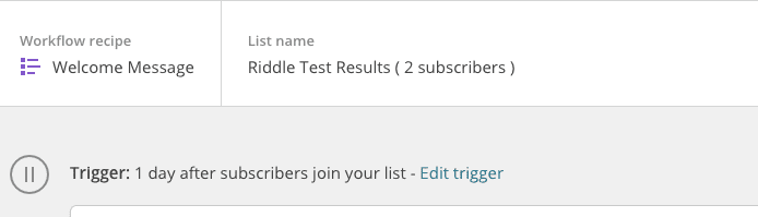 edit-trigger-mailchimp-new-subs quiz email automation