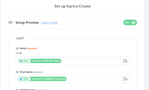 Adding a Riddle Lead to Kartra – Step1 Adding a Riddle Lead to Kartra - Step1