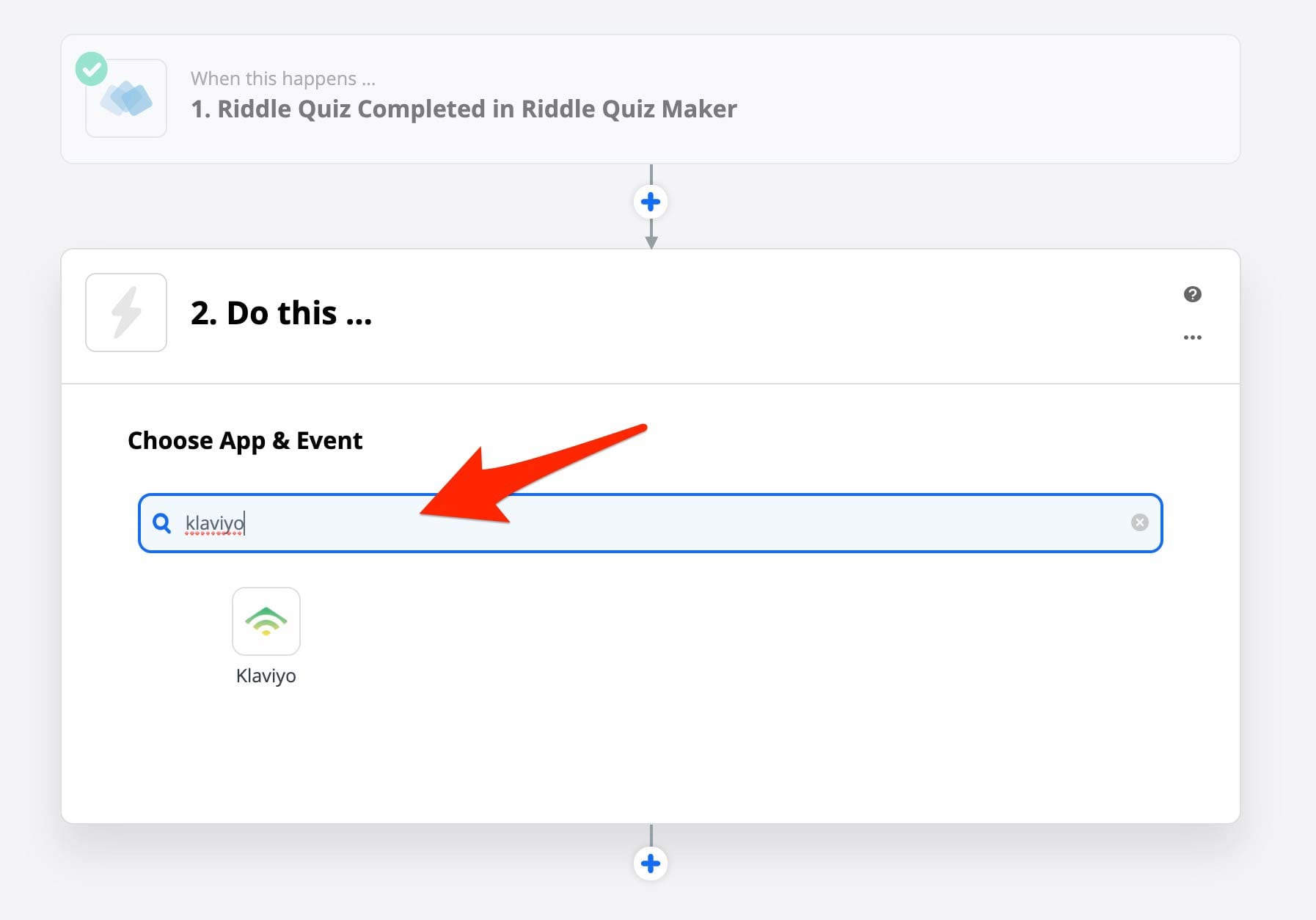 zap step 5 – klaviyo hubspot lead generation