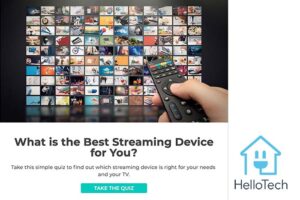 Hellotech product recommendation quiz