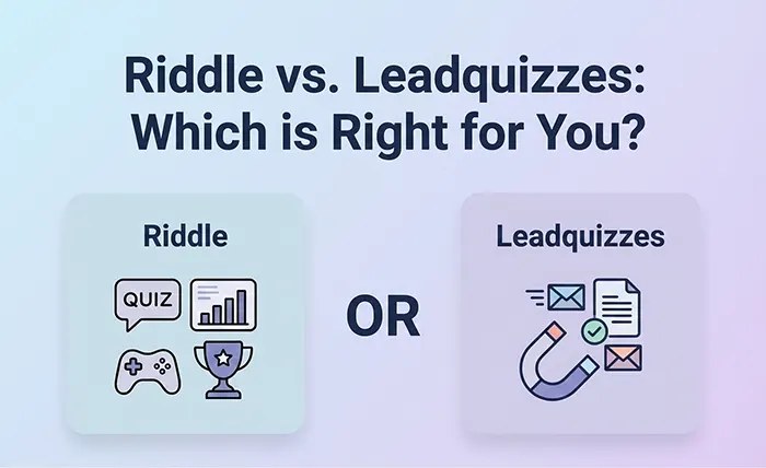 graphic comparing riddle and leadquizzes
