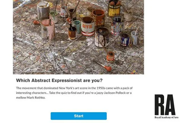 Riddle personality quiz from the Royal Academy of Arts