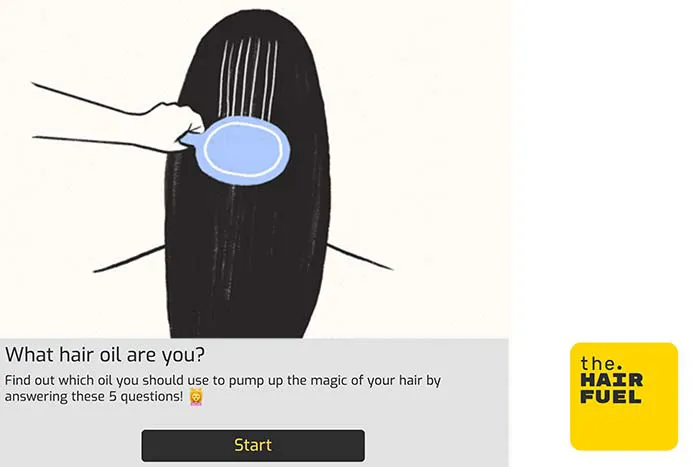 Riddle personality quiz from The Hair Fuel