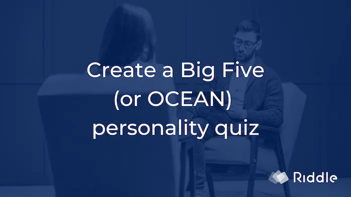 How to create a ‘Big Five’ personality quiz