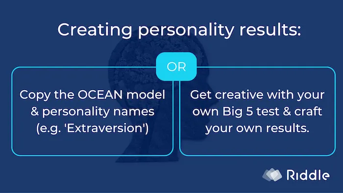 Creating results for your Big 5 personality quiz - two options