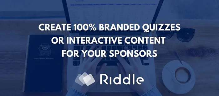 Create branded interactive content for your sponsors