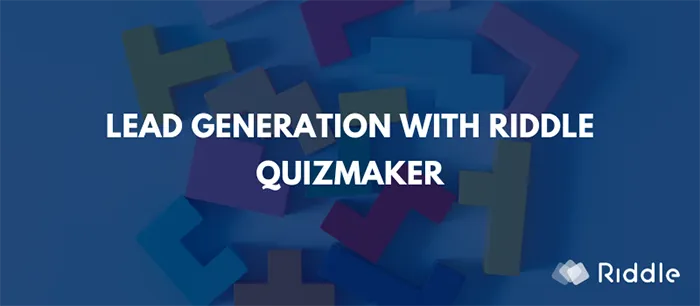 Lead generation with Riddle quizmaker