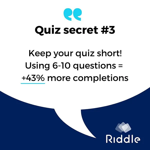 Quiz Secret #3: Short quizzes