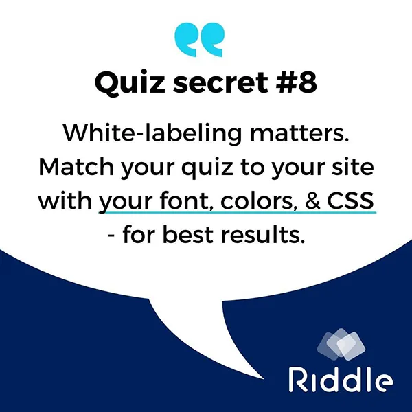 Quiz Secret #8: White-label your content