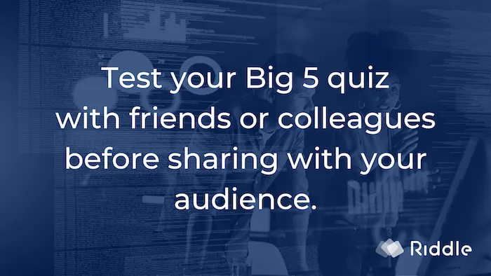 Testen Sie Ihren Big 5 Persönlichkeitstest mit Freunden oder Kollegen.