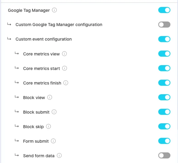 Send form input data via tracking options with Riddle quiz maker