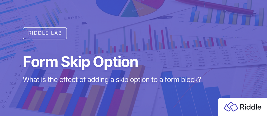 Header: Form Skip Option: What is the effect of adding a skip option to a form block?