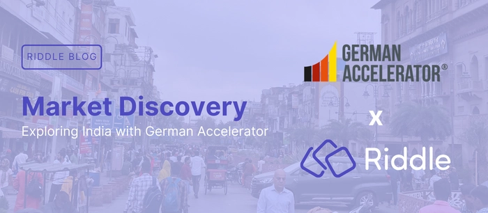Riddle and German Accelerator partnering for India Market Discovery