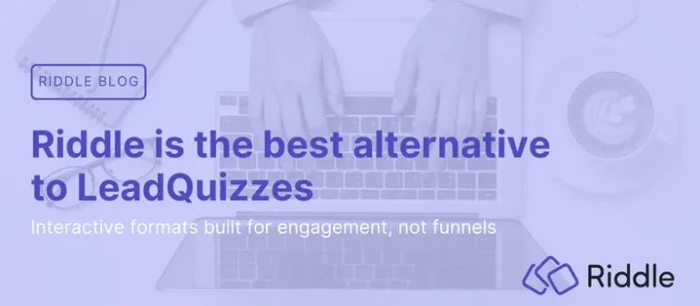 Featured image for blog post comparing Riddle and LeadQuizzes