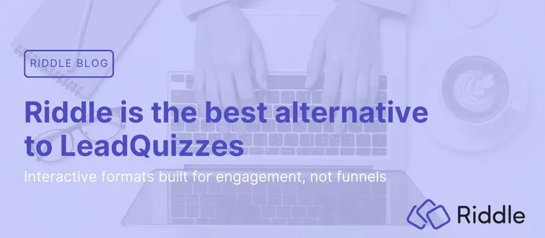 Featured image for blog post comparing Riddle and LeadQuizzes