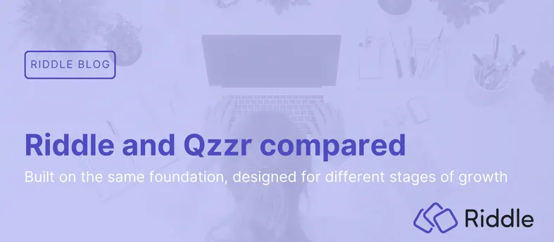 Main image for blog post comparing riddle and Qzzr quiz makers