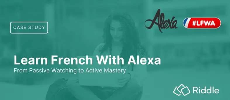 Header image for Riddle's case study with Learn French With Alexa