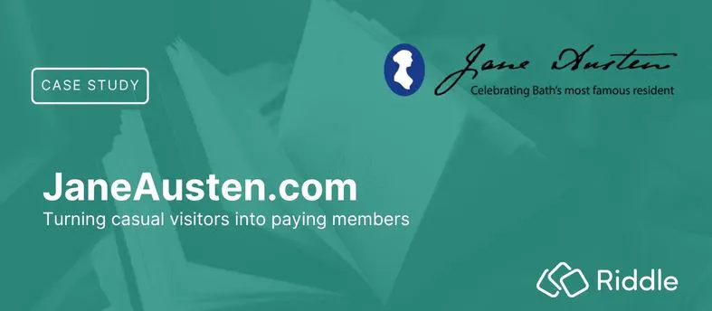 Header image for Riddle's case study with JaneAusten.com