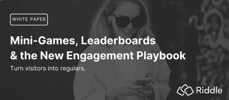 Header image for blog post about using mini-games being the new engagement playbook