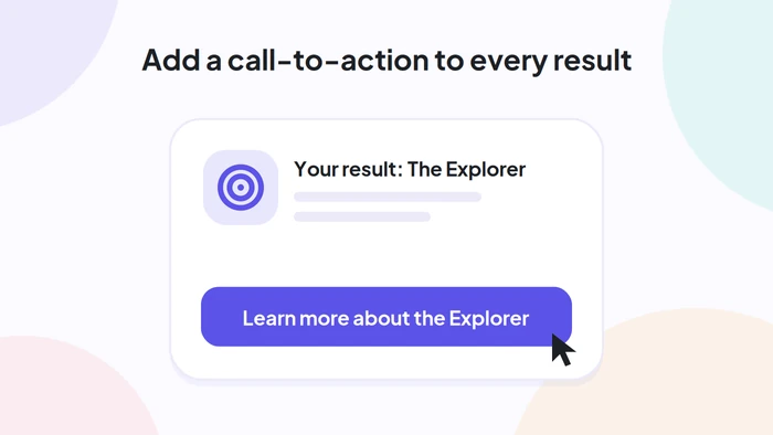 Fügen Sie jedem Ergebnis eines Big-Five-Persönlichkeitstests einen Call-to-Action-Button hinzu