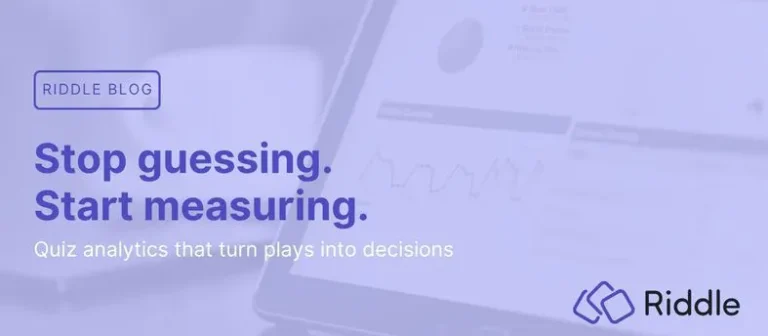 Featured image for blog post around quiz analytics options for publishers