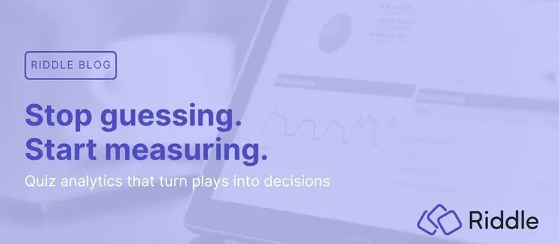 Featured image for blog post around quiz analytics options for publishers