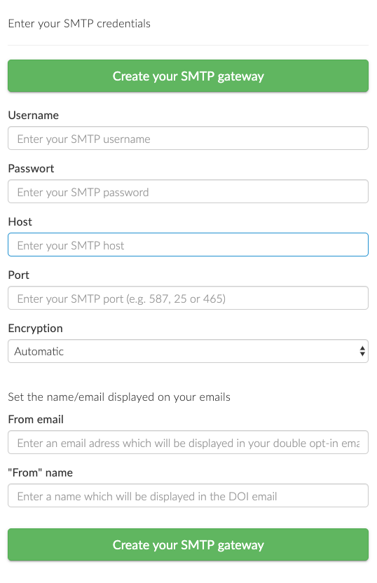 SMTP gateway