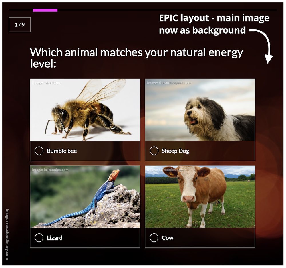 image sizes - epic layout