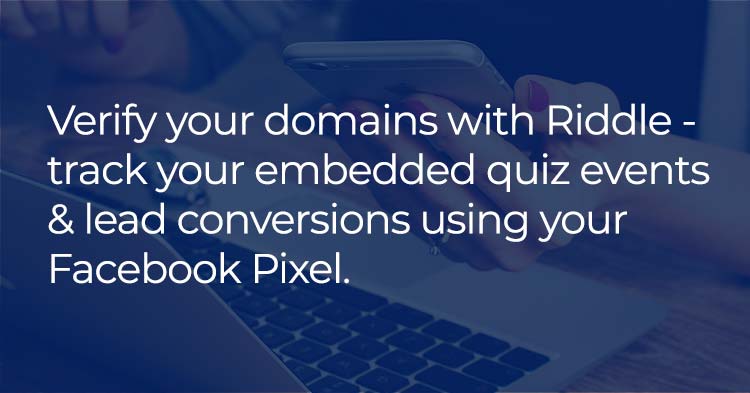 verified domains with riddle's quiz maker